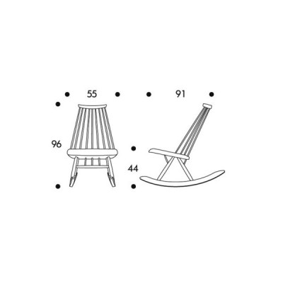 Fauteuil à bascule Mademoiselle Artek Fauteuil à bascule Mademoiselle Artek