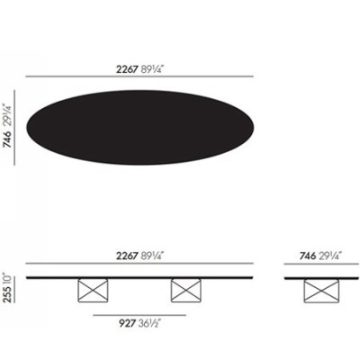 Table elliptique ETR - Vitra Table elliptique ETR - Vitra
