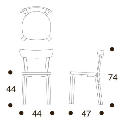 Sedia per bambini 69 di Artek Sedia per bambini 69 di Artek