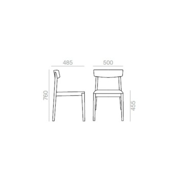 medidas Silla Smart SI0610 Andreu World