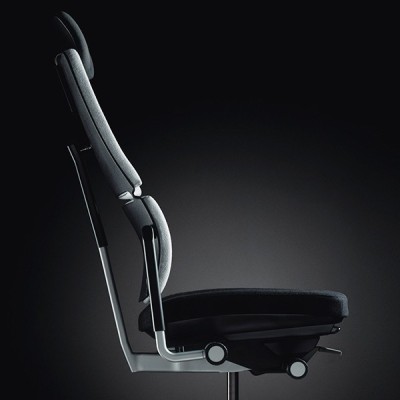 Si prega di sedia da lavoro con poggiatesta Steelcase Si prega di sedia da lavoro con poggiatesta Steelcase