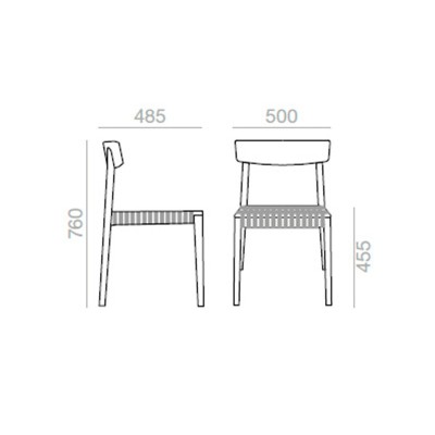 Chaise intelligente SI0612 Andreu World Chaise intelligente SI0612 Andreu World
