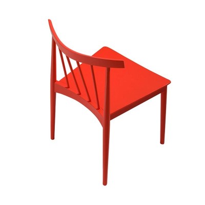 Silla Smile SI-0323 Andreu World lacado roja Silla Smile SI-0323 Andreu World lacado roja