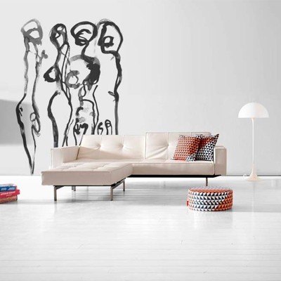 Divano letto Splitback con gambe in metallo Innovazione Divano letto Splitback con gambe in metallo Innovazione