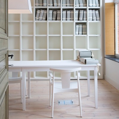 silla Smile SI-0325 Andreu World lacada blanca silla Smile SI-0325 Andreu World lacada blanca