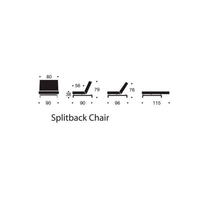 Splitback armchair with wooden legs Innovation Splitback armchair with wooden legs Innovation