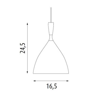 medidas Lámpara Dokka de Northern Lighting. Disponible en Moisés showroom