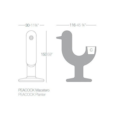 Fioriera per pavoni Vondom Fioriera per pavoni Vondom