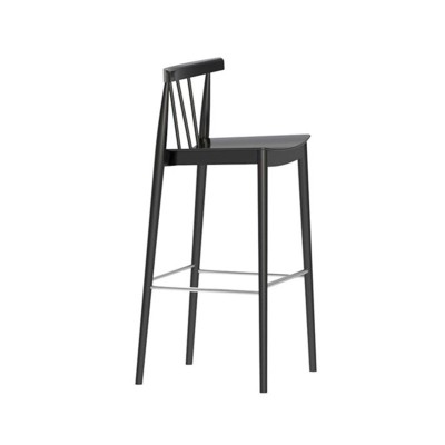 Taburete Smile BQ0327 Andreu World roble lacado negro Taburete Smile BQ0327 Andreu World roble lacado negro