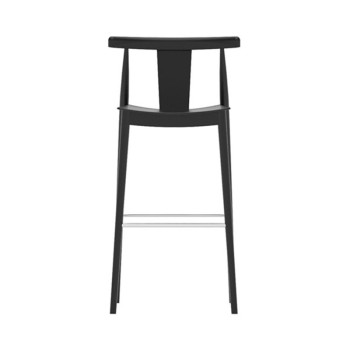 comprar Taburete Smile BQ337 Andreu world roble lacado negro