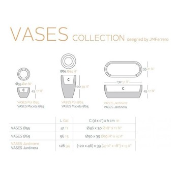 macetero bajo Vases Vondom