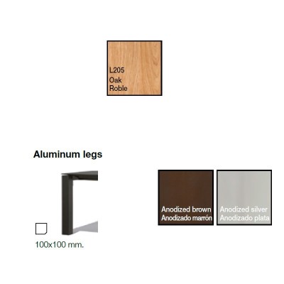acabados madera Mesa Extra Andreu World acabados madera Mesa Extra Andreu World