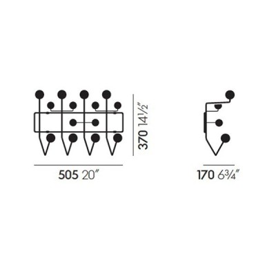 Porte-manteau noir Hang It All - Vitra Porte-manteau noir Hang It All - Vitra