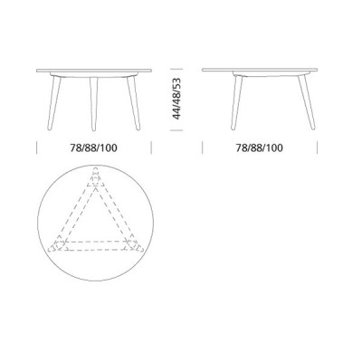 Carl Hansen CH008 side table diameter 78 Carl Hansen CH008 side table diameter 78