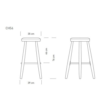 CH56 Carl Hansen sgabello CH56 Carl Hansen sgabello