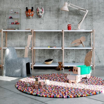 Pinocchio Multicolor round rug from Hay. Pinocchio Multicolor round rug from Hay.