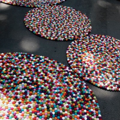 Pinocchio Multicolor round rug from Hay. Pinocchio Multicolor round rug from Hay.