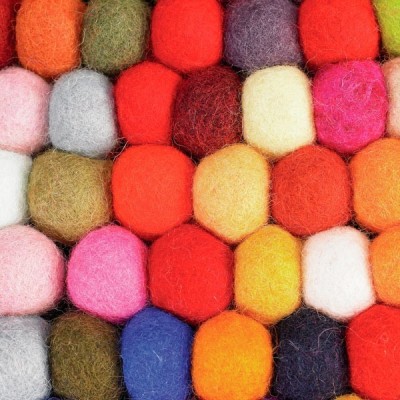 Pinocchio Multicolor round rug from Hay. Pinocchio Multicolor round rug from Hay.