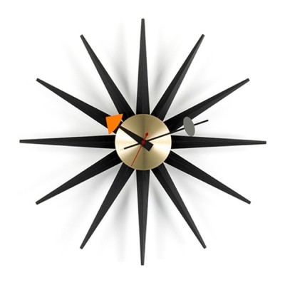 Reloj Sunburst Clock negro - Vitra Reloj Sunburst Clock negro - Vitra
