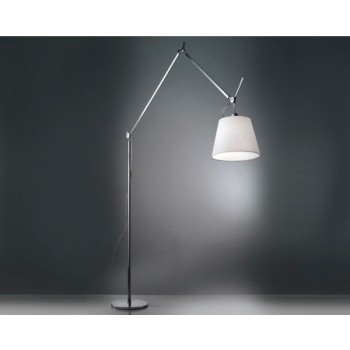 luz lámpara de pie Tolomeo Mega beige Artemide.