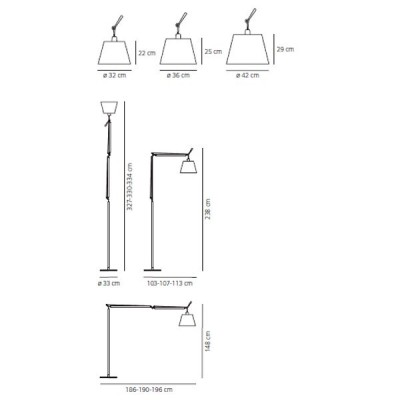 Lampadaire Tolomeo Mega Artemide Lampadaire Tolomeo Mega Artemide