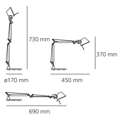 Tolomeo Micro Artemide Candeeiro de Mesa Tolomeo Micro Artemide Candeeiro de Mesa