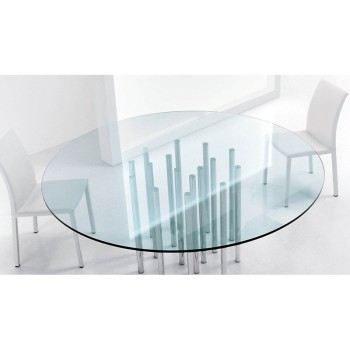mesa de comedor Mille redonda Bonaldo diseño
