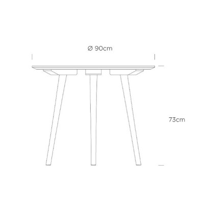Mesa de jantar Andtradition Entre SK3 Mesa de jantar Andtradition Entre SK3