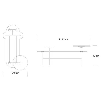 Table d’appoint Palette JH7 &tradition Table d’appoint Palette JH7 &tradition