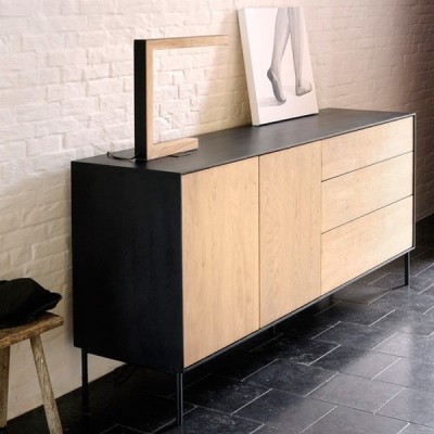 Blackbird sideboard 2 doors / 3 drawers - Ethnicraft Blackbird sideboard 2 doors / 3 drawers - Ethnicraft