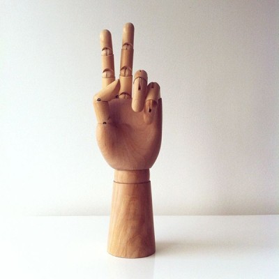 Wooden Hand L - Hay Wooden Hand L - Hay