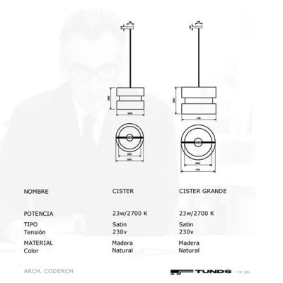 Lampada Cister Ø 41 - TUNDS Lampada Cister Ø 41 - TUNDS