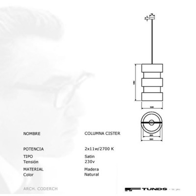 Cister Column Lamp Ø 33 - TUNDS Cister Column Lamp Ø 33 - TUNDS