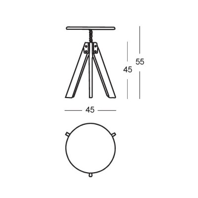 Tabouret Giotto Zanotta Tabouret Giotto Zanotta