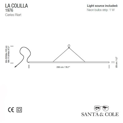 La Colilla Santa & Cole Lampe La Colilla Santa & Cole Lampe