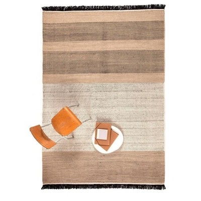 ambiente Alfombra Tres Stripes negro Nanimarquina