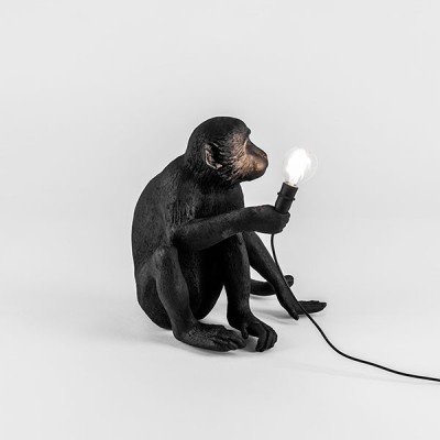 Monkey Lamp Black Edition Desktop - Seletti Monkey Lamp Black Edition Desktop - Seletti