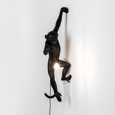 Monkey Lamp Black Edition Wall - Seletti Monkey Lamp Black Edition Wall - Seletti