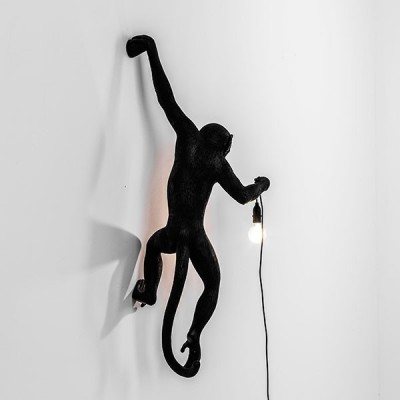 Lampada Scimmia Edizione Nera da Parete - Seletti Lampada Scimmia Edizione Nera da Parete - Seletti