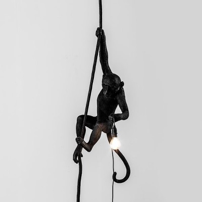 Seletti Monkey Lamp Black Edition Suspension Seletti Monkey Lamp Black Edition Suspension