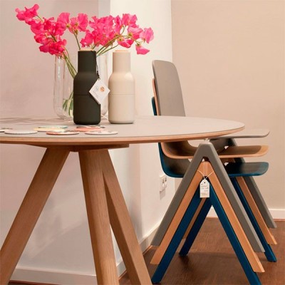 Mesa comedor redonda CPH 20 diámetro 120 de Hay en Moises Showroom Mesa comedor redonda CPH 20 diámetro 120 de Hay en Moises Showroom