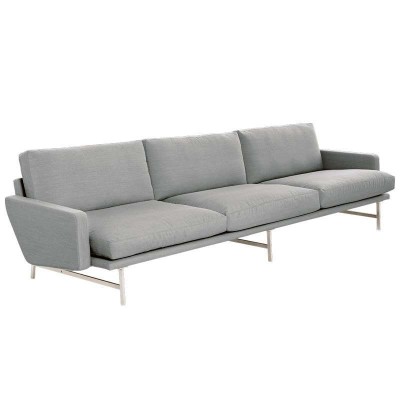 Sofá de 3 plazas Lissoni gris de Fritz Hansen en Moises Showroom Sofá de 3 plazas Lissoni gris de Fritz Hansen en Moises Showroom