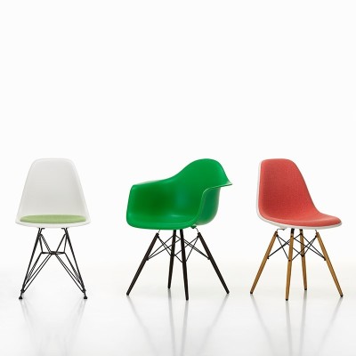 Poltrona de Plástico Eames DAW Verde - Vitra Poltrona de Plástico Eames DAW Verde - Vitra
