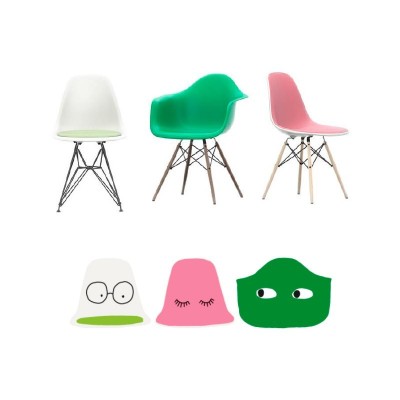 Poltrona de Plástico Eames DAW Verde - Vitra Poltrona de Plástico Eames DAW Verde - Vitra