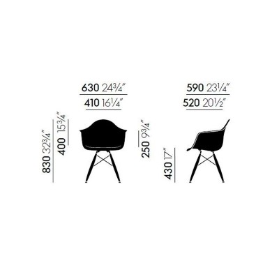 Poltrona de Plástico Eames DAW Verde - Vitra Poltrona de Plástico Eames DAW Verde - Vitra