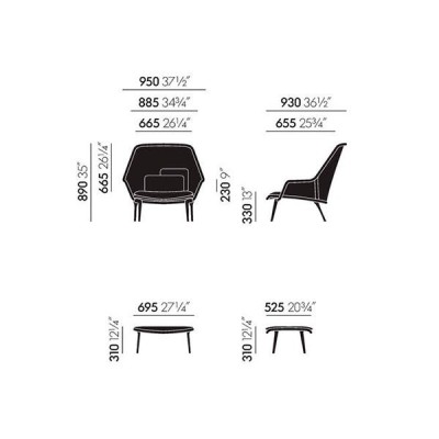Slow Chair & Ottoman - Vitra