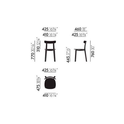 Vitra Cadeira toda em plástico Vitra Cadeira toda em plástico