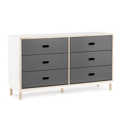 cajonera Kabino 6 cajones color gris de Normann Copenhagen. disponible en Moisés showroom