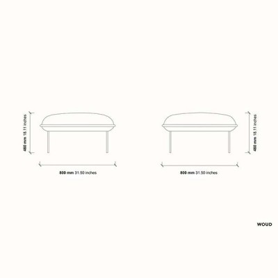 Repose-pieds Nakki Woud Repose-pieds Nakki Woud