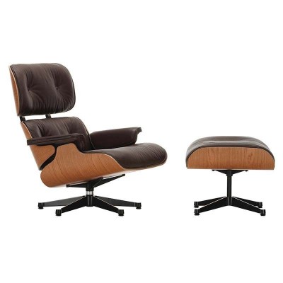 Vitra Poltrona Lounge & Pouf Ciliegio Americano Vitra Poltrona Lounge & Pouf Ciliegio Americano